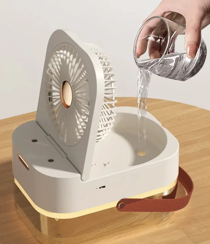 Ventilador de escritorio con humificador