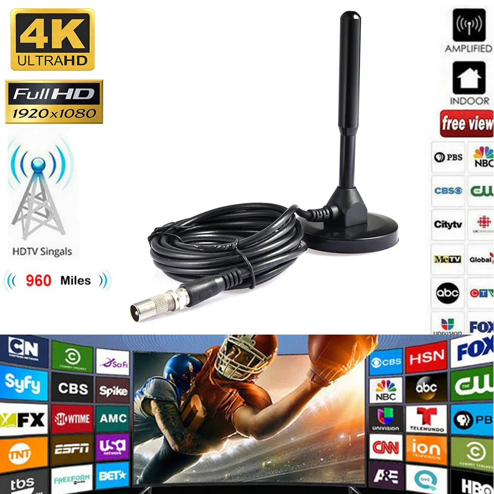 ¡Disfruta de TV HD en 4K sin Interrupciones! Antena HDTV 📡 + ENVÍO GRATIS 🚚